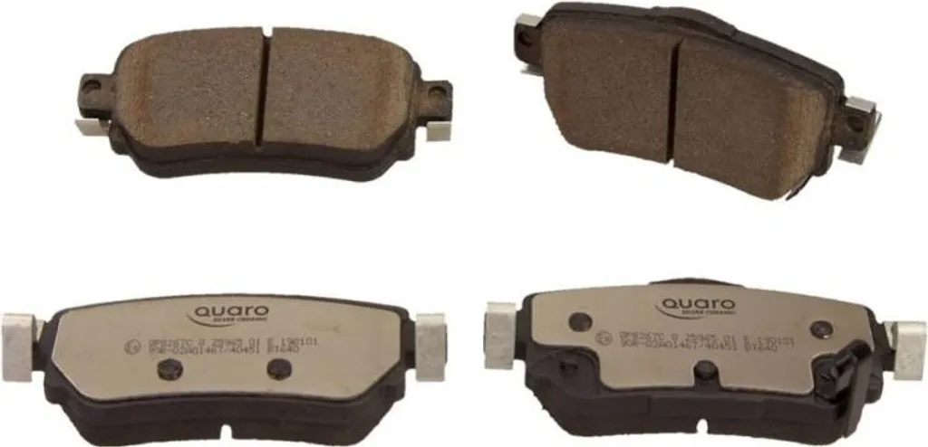 Freinage sans poussière Nissan Qashqai avec Quaro Silver Ceramic arrière