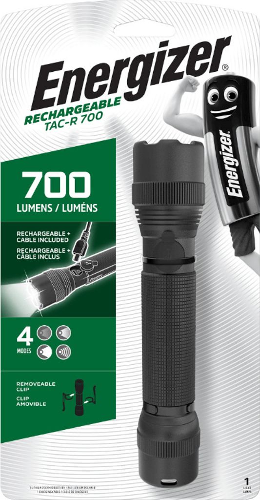 Taschenlampe Energizer Tactical Wiederaufladbar 700lm Lithium-Ion