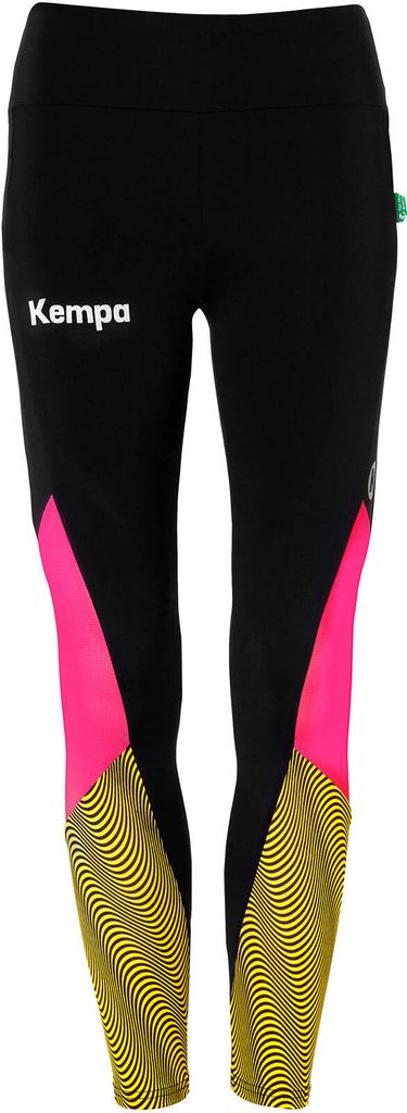 Kempa Damen High-Waist TIGHTS WOMEN BACK2COLOUR Sport-Leggings Handball Yoga Freizeit für Damen in 7/8-Länge mit Smartphone-Tasche