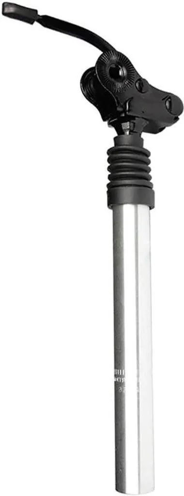 Tige de selle 28,6 mm amortie argent : fini les douleurs de dos VTT