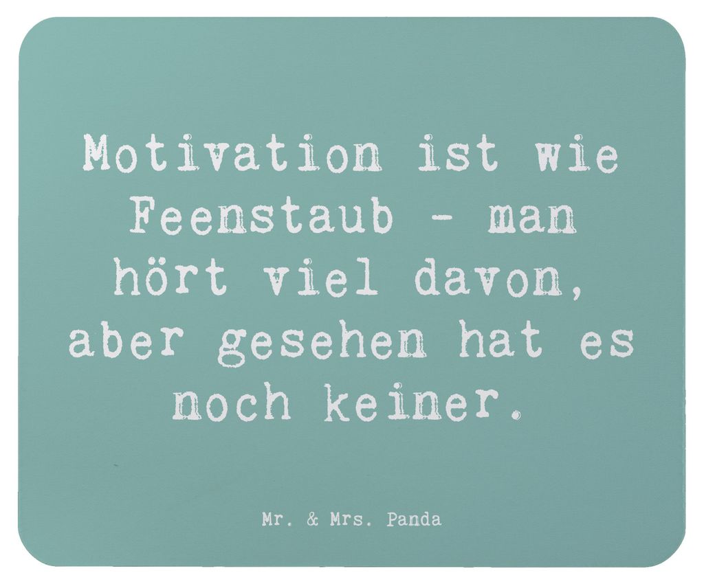 Mr. & Mrs. Panda Mouse Pad Spruch Magische Motivation - Produktbild 