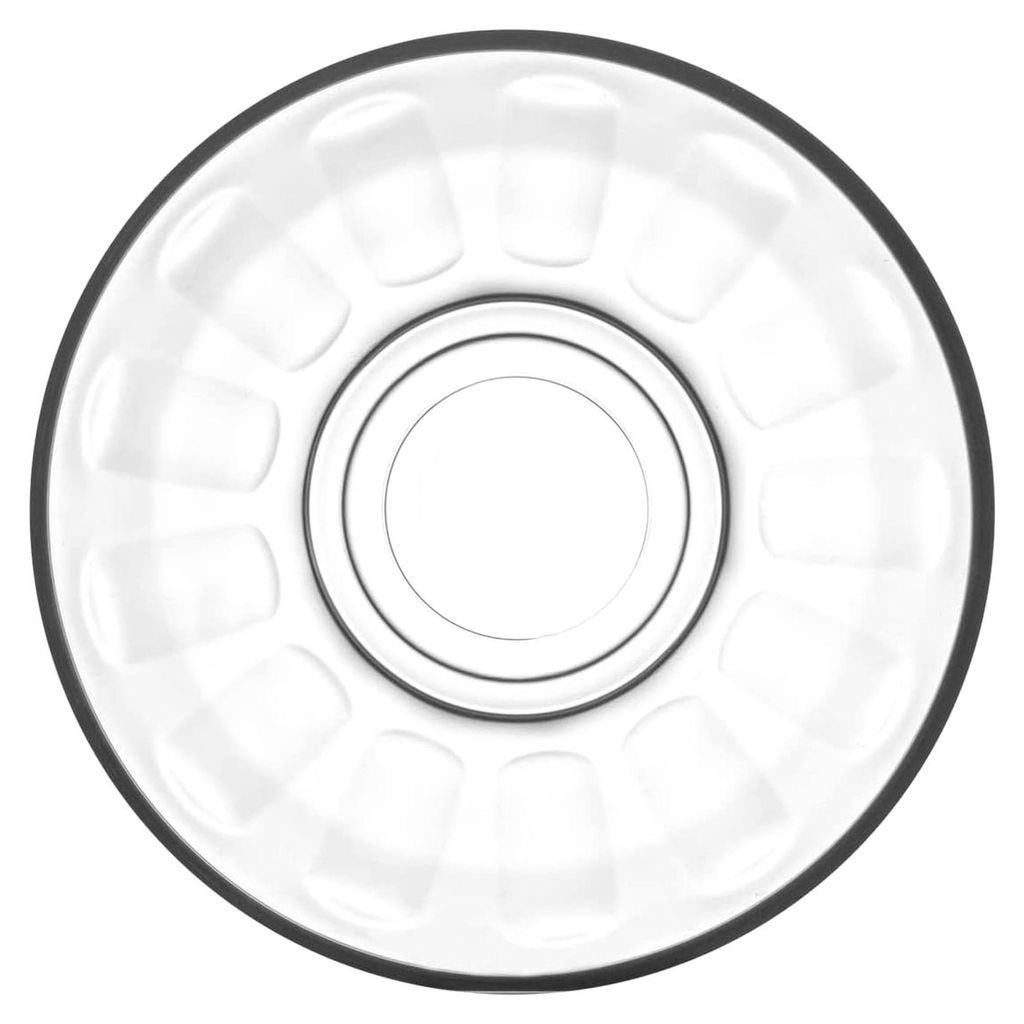 Klasik Dimbled Glas Teetassenuntertassen - 10 cm - Set von 6