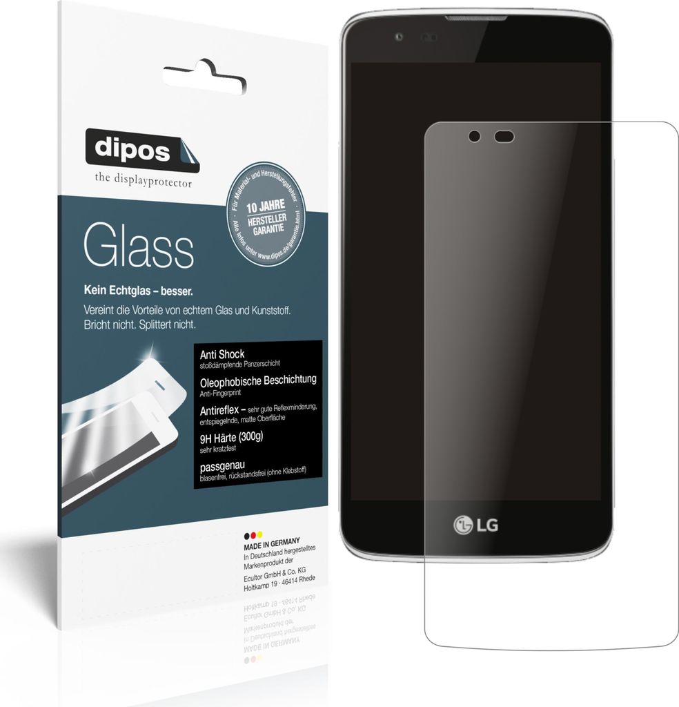 1x Schutzfolie für LG Phoenix 2 matt - Anti-Shock 9H Folie dipos Glass Kunststoffglas