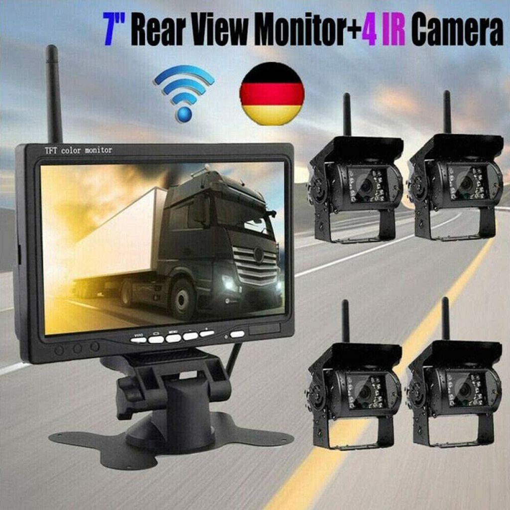 4X Funk Kabellos Auto Rückfahrkamera 18LED Wasserdicht Produktbild 13