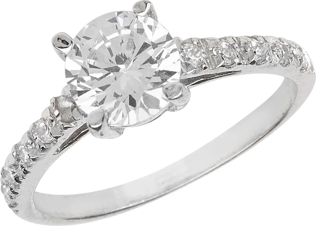 Bague Femme Argent 925 Taille 57 pour Mariage et Soirée TRS14917RSP