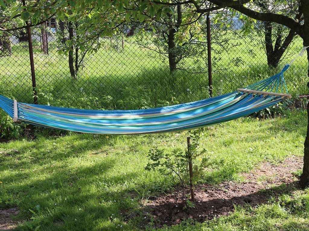 Verk 01284_NC Gartenhngematte mit Gestell 200x80 ACTION
