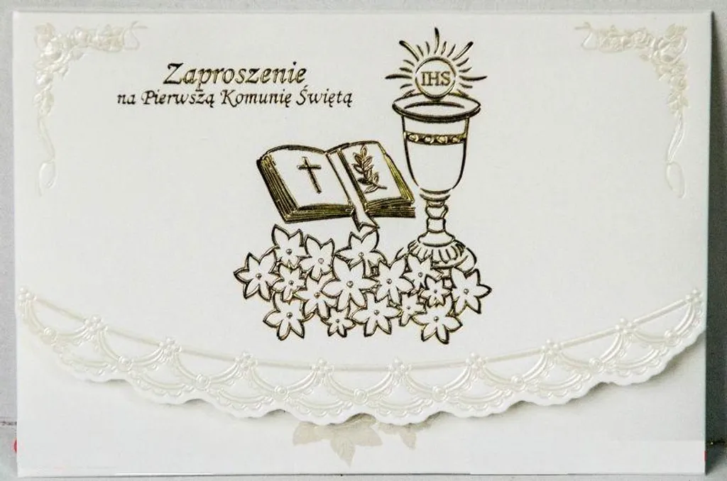 Invitations à la Sainte Communion 10pc 3523 - Lot de Cartes Premium