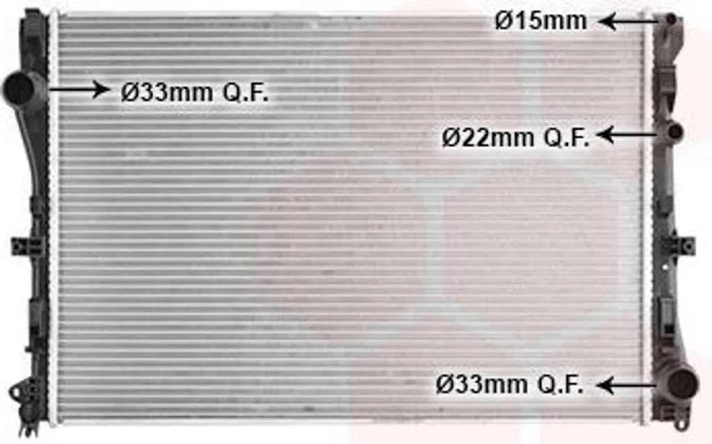 Radiateur d'eau pour entretien thermique Mercedes Classe C modèle T