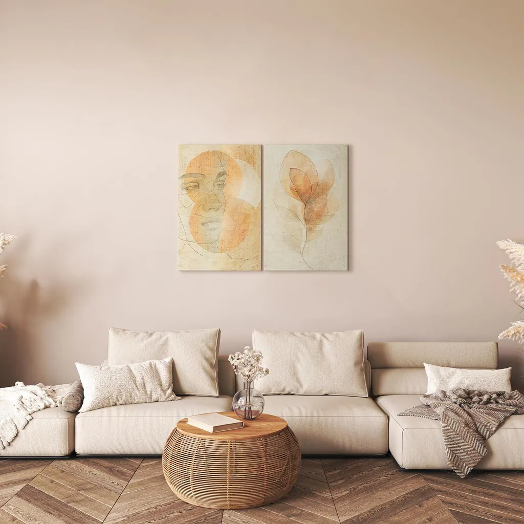 Murando Quadri Boho Chic HandArt - Ideale per Ufficio e Casa - 3