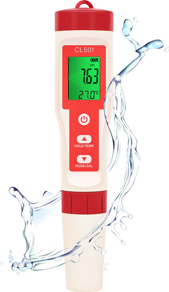 tester wody 5 w 1 do pomiaru chloru, pH, ORP, H₂ i Zdjęcie produktu 