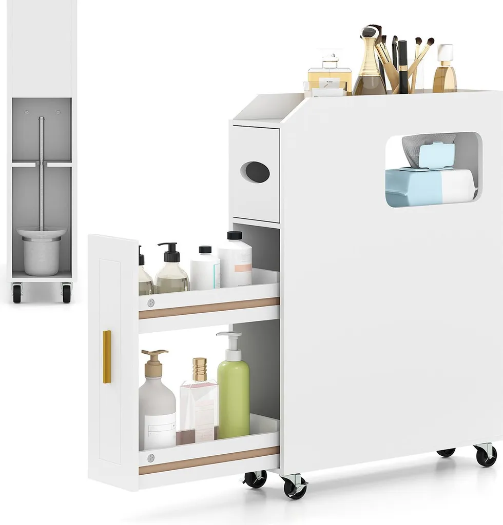 Armoire de Niche Fine : Solution Rangement pour Petite Salle de Bain