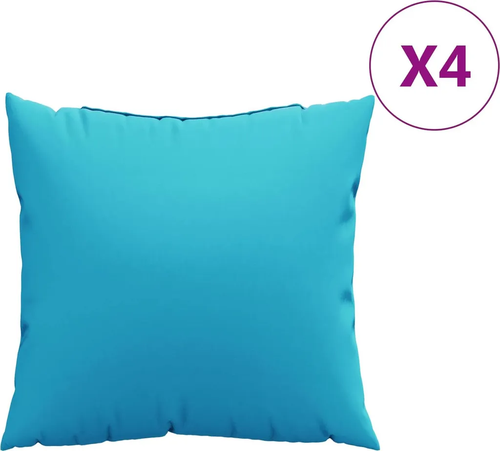 Cuscini Sparsi Turchesi 40x40 vidaXL Set 4 Pezzi Arredo Casa