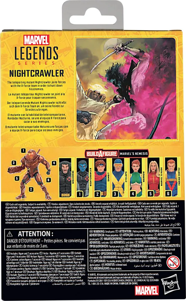 Figurine Nightcrawler X-Force Marvel Legends 15 cm - Objet de Collection - 13
