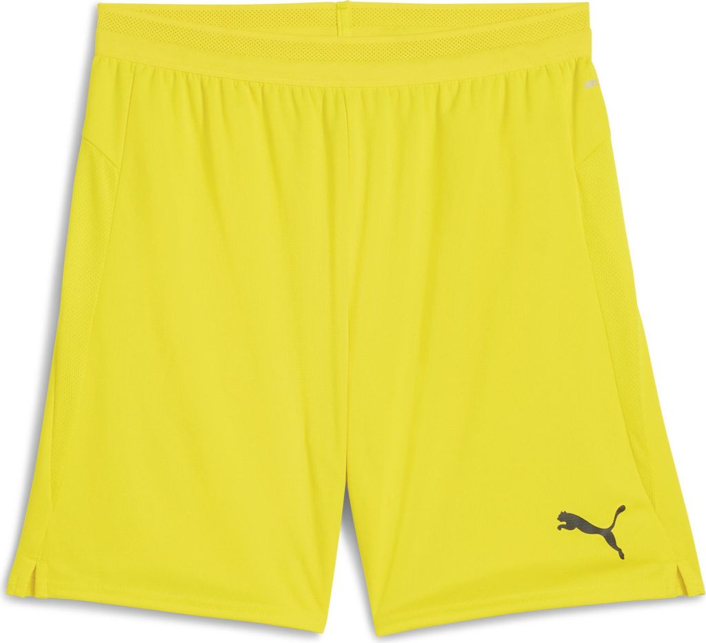 Puma teamCUP Shorts Herren gelb schwarz Gr M