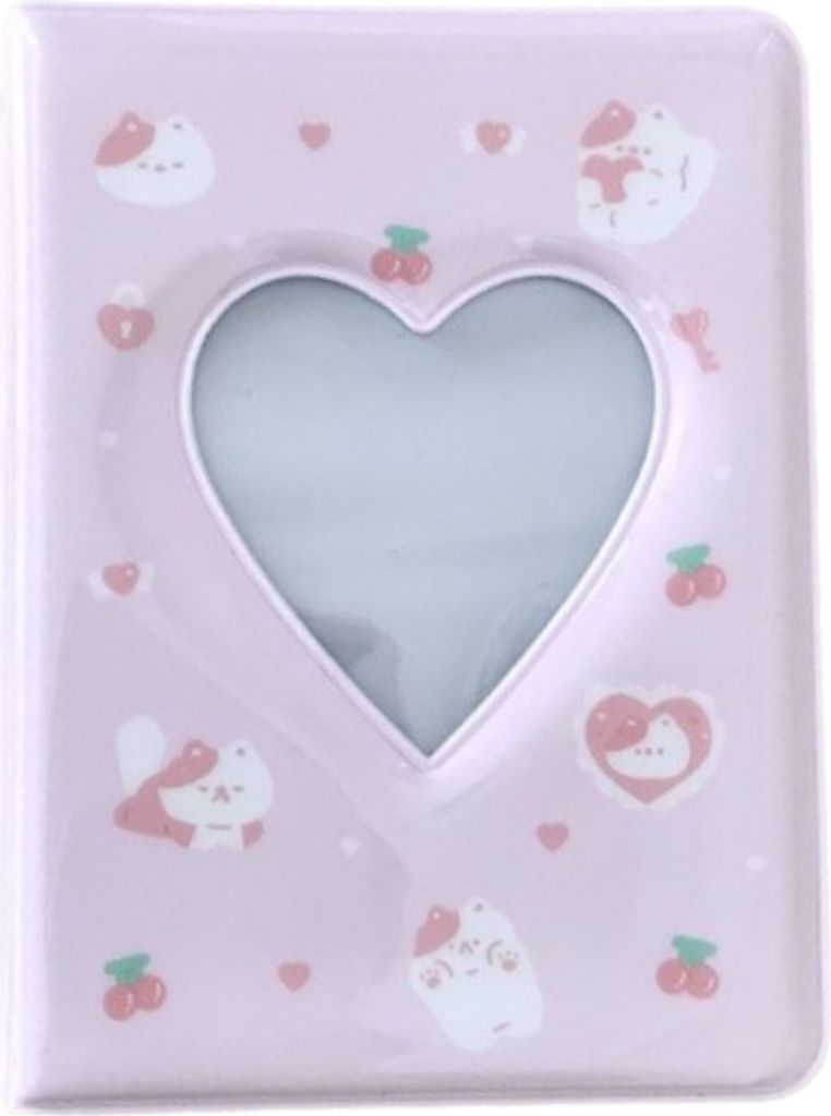 3 Zoll 40 Taschen Kartenbuch wasserdichtes Mini -Cartoon Tier Fotoalbum Aufbewahrung Beutel Schlafsaal Lieferungen-D