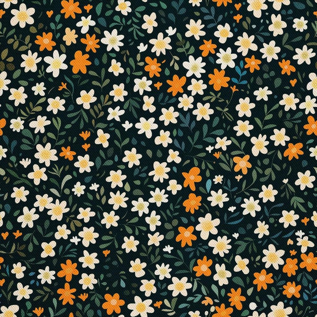 OUTDOOR DEKOSTOFFE OXFORD - Motiv Blumen I DX5609