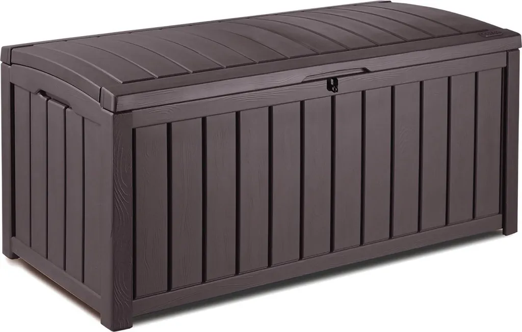 Keter Glenwood 390L: Baule Arredo Giardino Marrone Effetto Legno