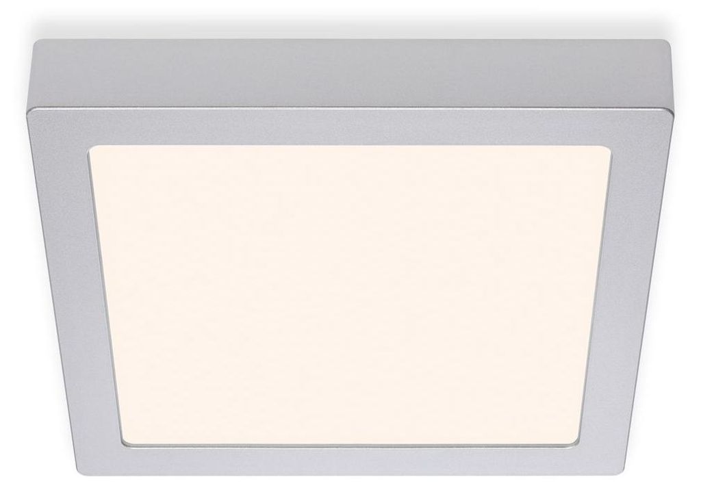 LED Aufbauleuchte Deckenlampe 16,5 W Quadratisch Chrom-Matt Produktbild 