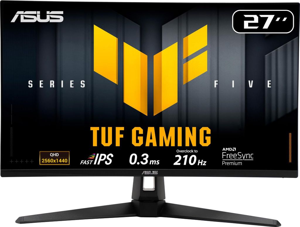 ASUS TUF Gaming VG27AQ5A QHD Monitor, Farbe:Schwarz Produktbild 