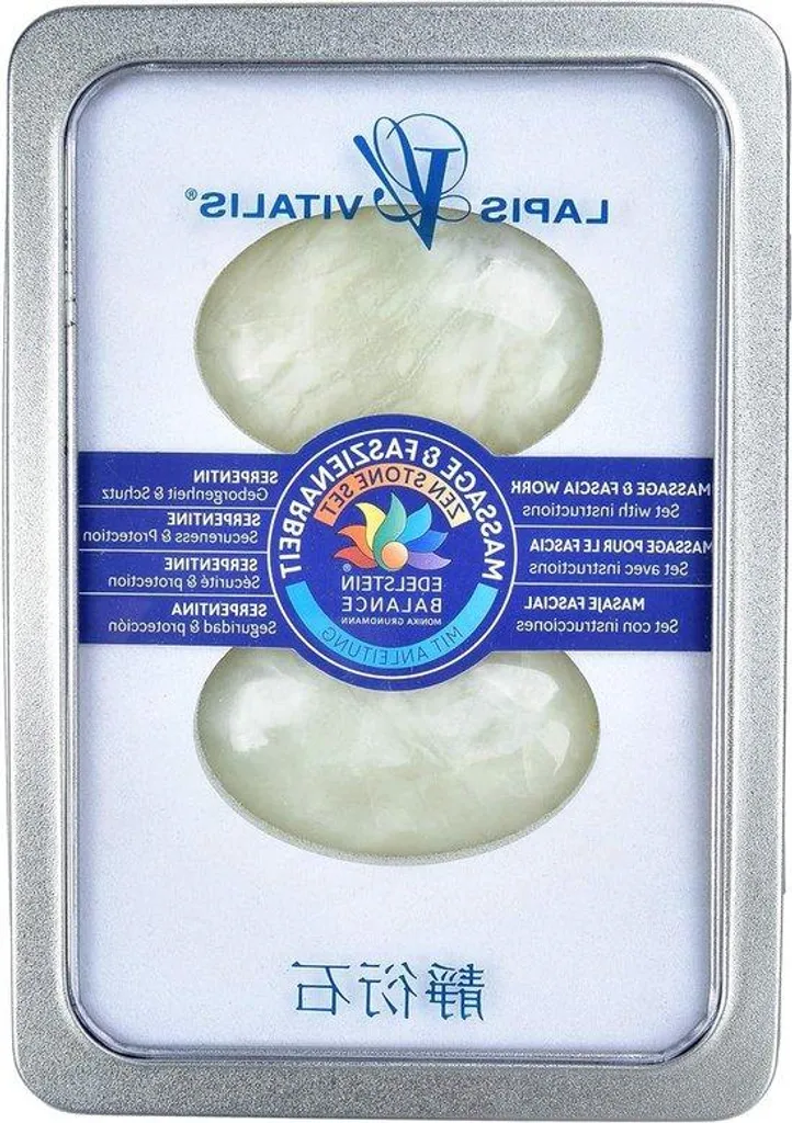 Soulager les tensions : pierres de massage serpentine et coffret métal