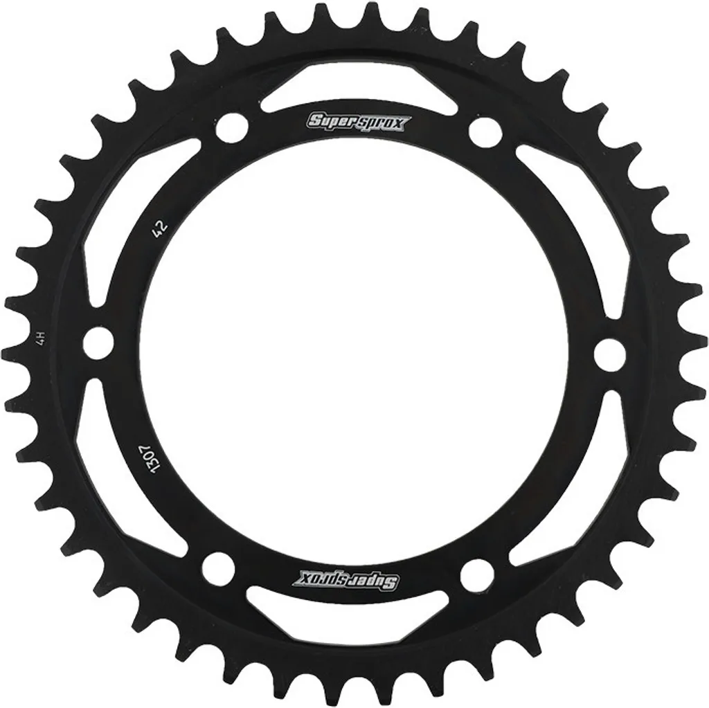 Couronne Arrière Moto 525 42 Dents pour Entretien Transmission Noir