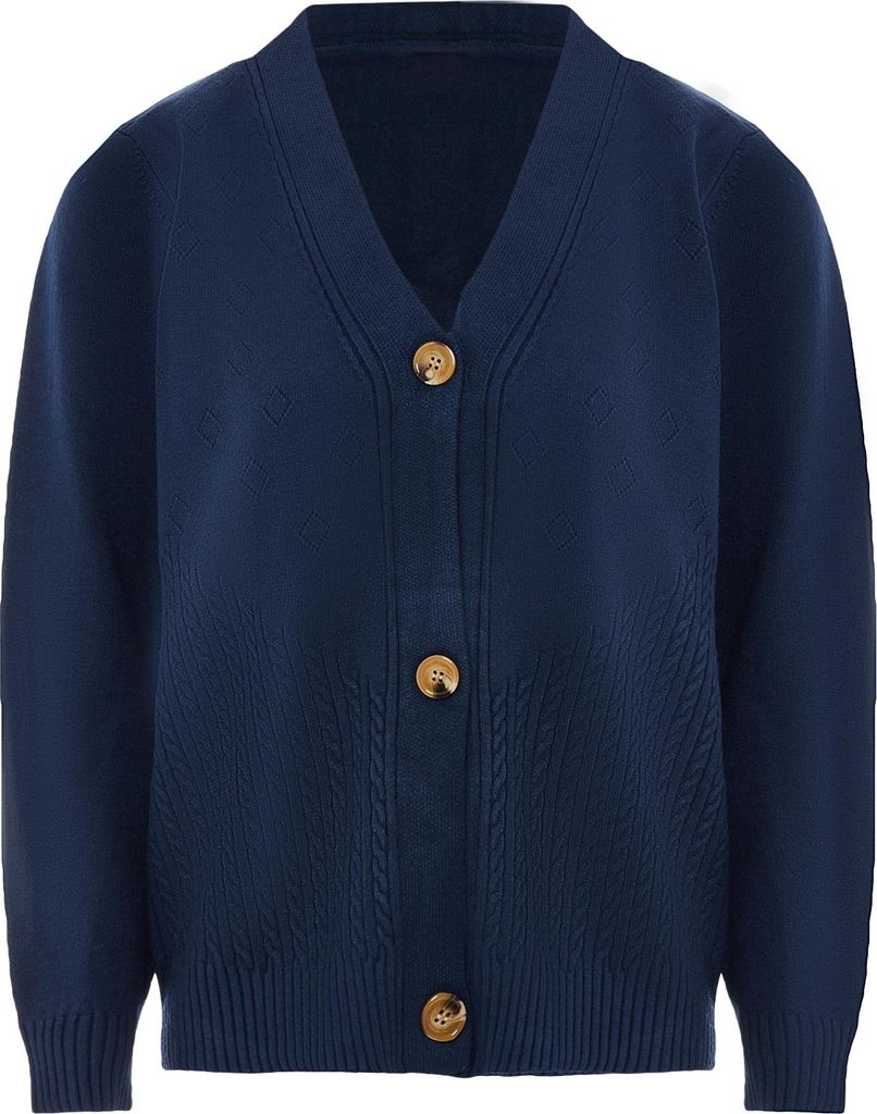 ZITHA damen strickjacke - marine, XS/S