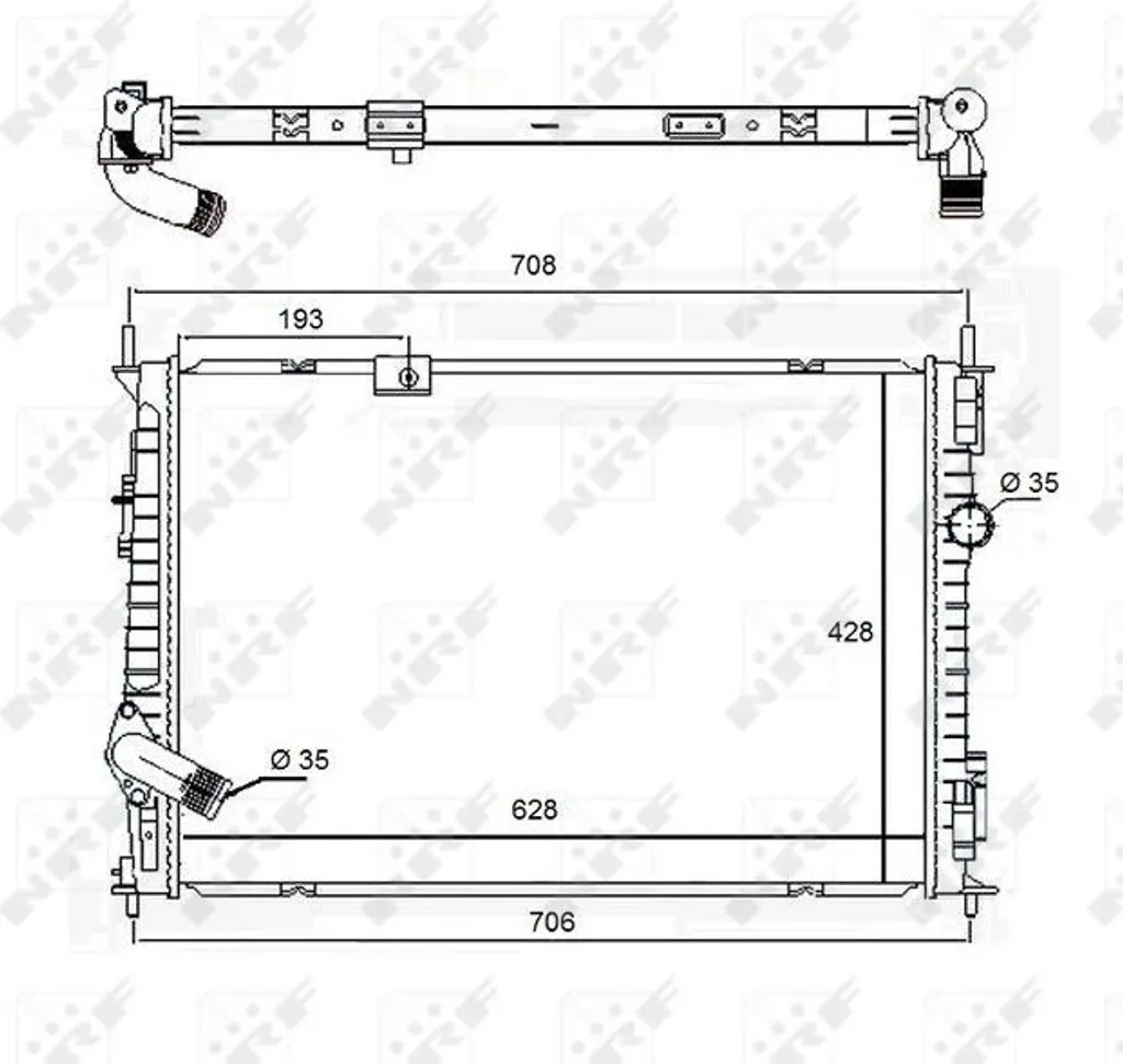 Radiateur NRF 58455 : Solution anti-surchauffe pour Qashqai +2 I (J10)