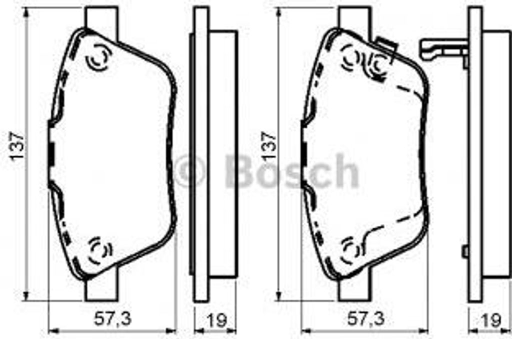Bosch Bremsbelagsatz, Scheibenbremse 0 986 494 157