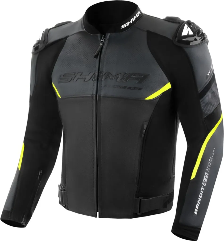 Blouson SHIMA Bandit 2.0 : Cuir Perforé et Protections Homologuées 56