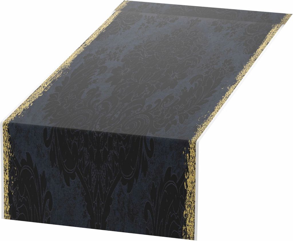 Duni Dunicel-Tischläufer Royal black 0,4x24 m