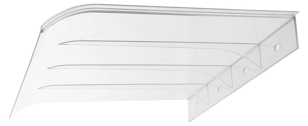 Fenstermarkise, Türvordach, Markise, Kunststoff, Transparent, Terrassenüberdachung für Haustür, Außenbereich, Veranda, Terrassendach, 40 cm