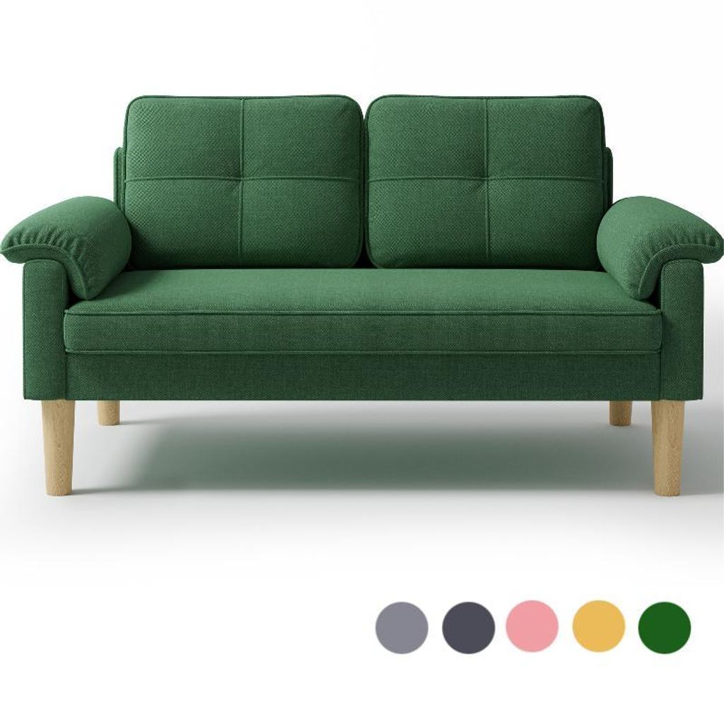 BEALIFE 2-Sitzer Sofa mit Seitenfach | Hautfreundlicher Produktbild 