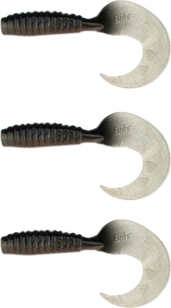 3 Hecht Twister XXL Gummiköder 16 cm schwarz-weiß