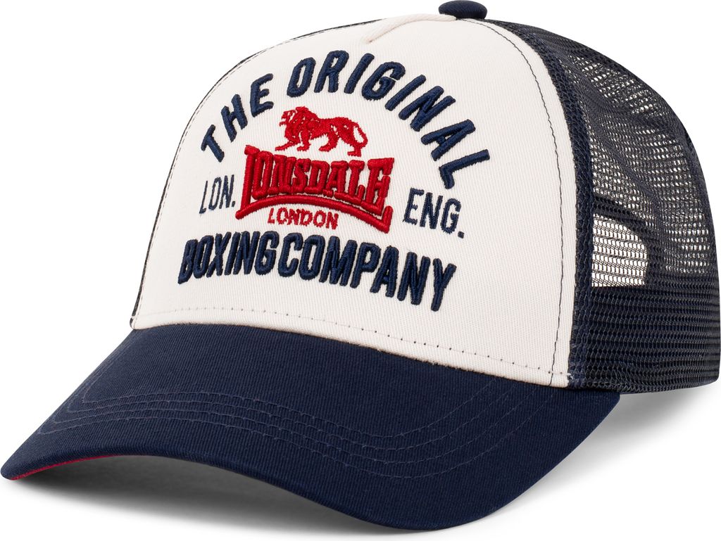 Kappe LARNE, kleur: ecru/donkerrood/donkerblauw, maat: one Productafbeelding 