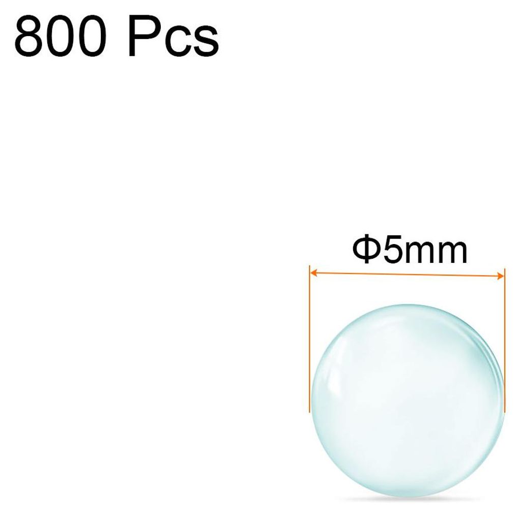 800 Stš¹ck Glas Kugel Kochende Steine 5mm Soda Lime Glas Perlen fš¹r Flasche Schš¹tteln Mischen Klar