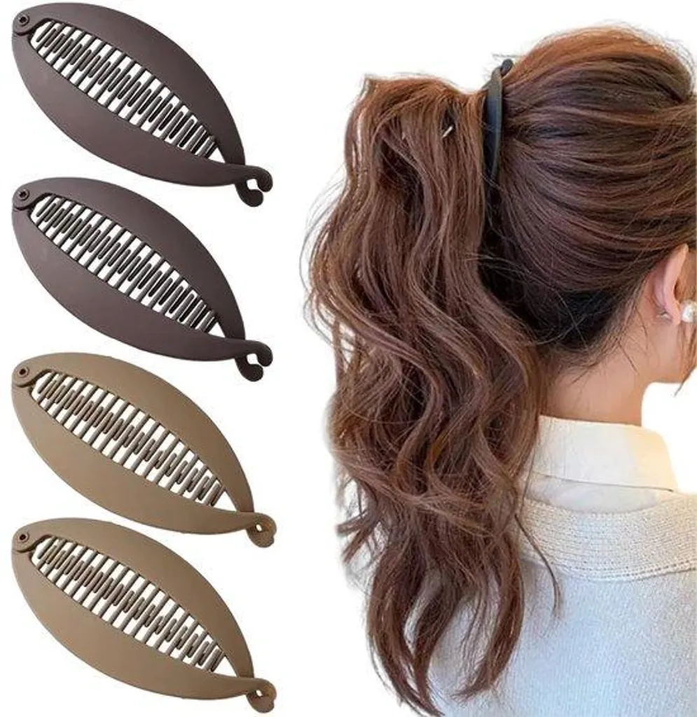 Barrettes rétro à motif chevrons pour femmes - Accessoires de coiffure