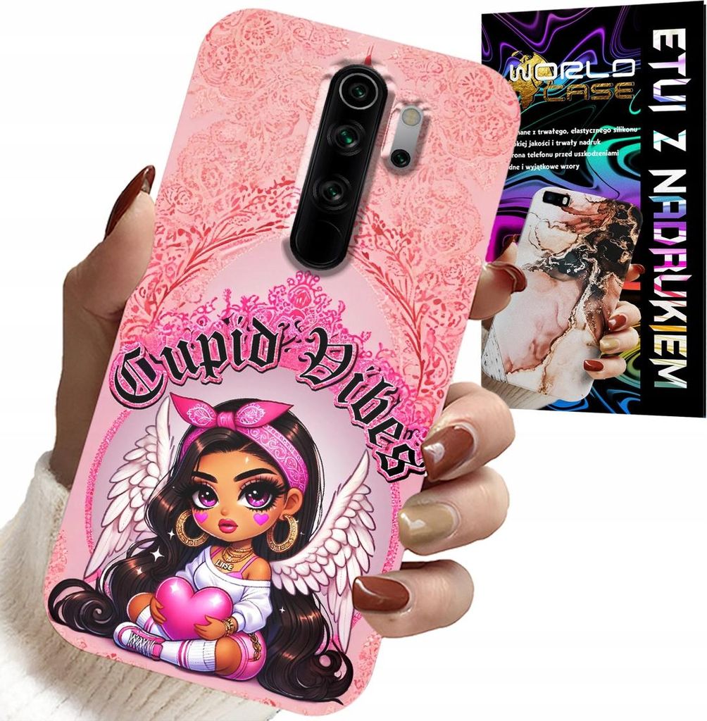 Hülle Für Xiaomi Redmi 9 - Amor Vibes Mit Niedlichen Engelsrücken