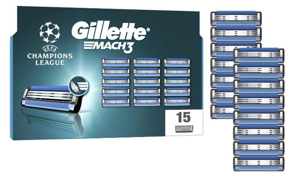 Lame di ricambio Gillette Mach3 per rasoi da uomo, rasoio a Immagine del prodotto 