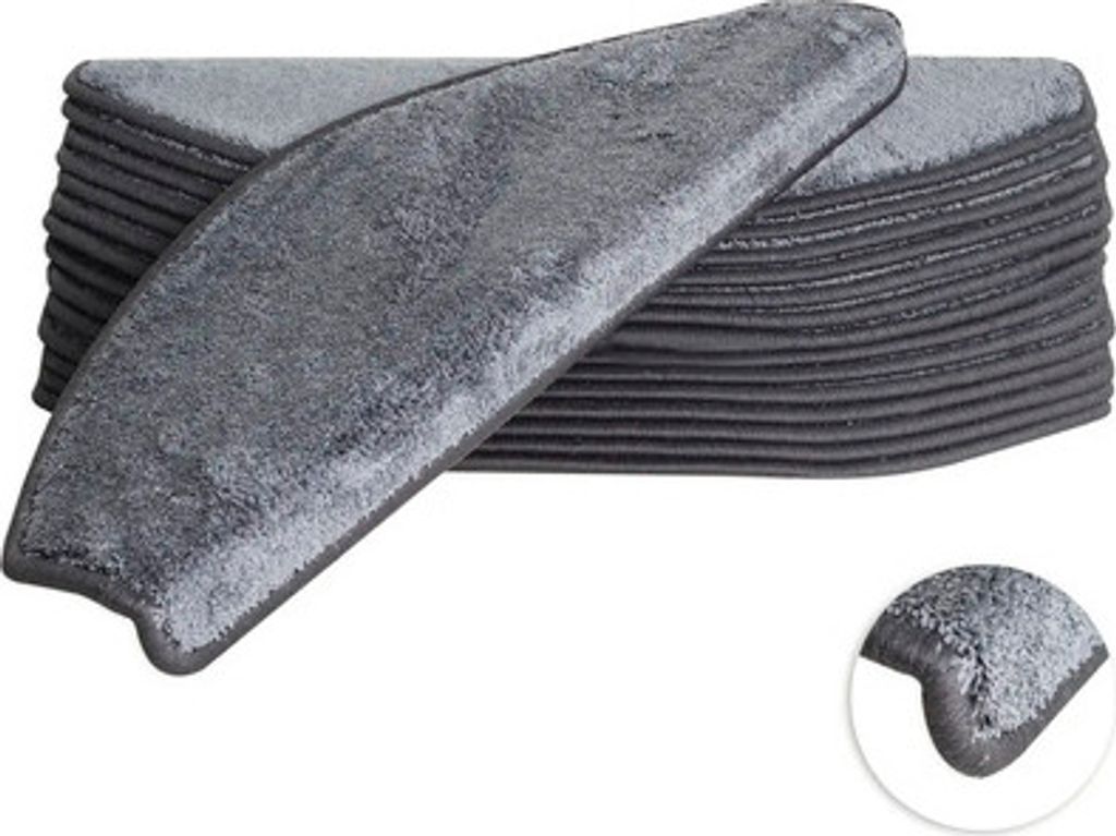 Stufenmatte Sweet halbrund anthrazit 23,5x65x4,5 cm Produktbild 