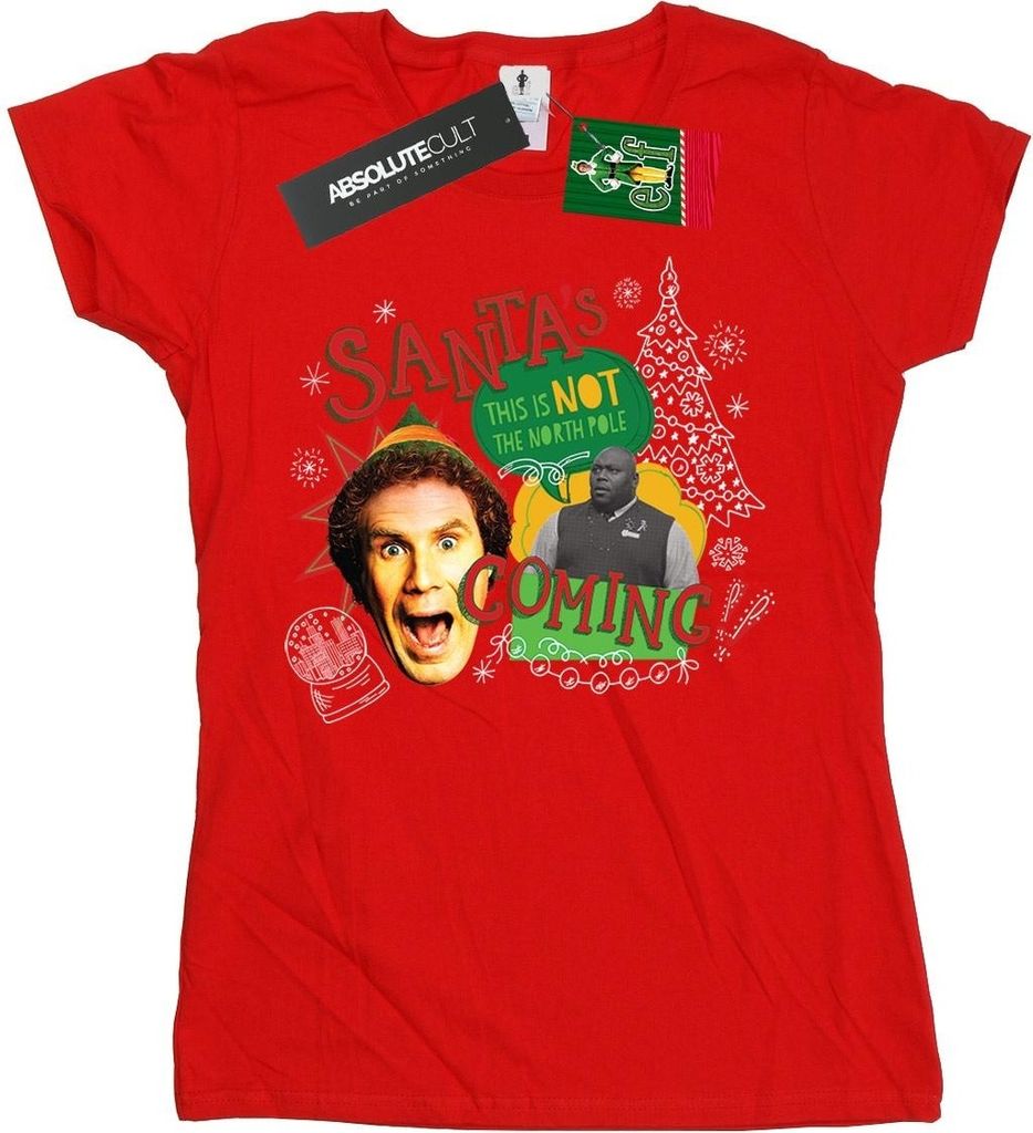 Elf - T-Shirt für Damen BI19123 (M) (Rot)
