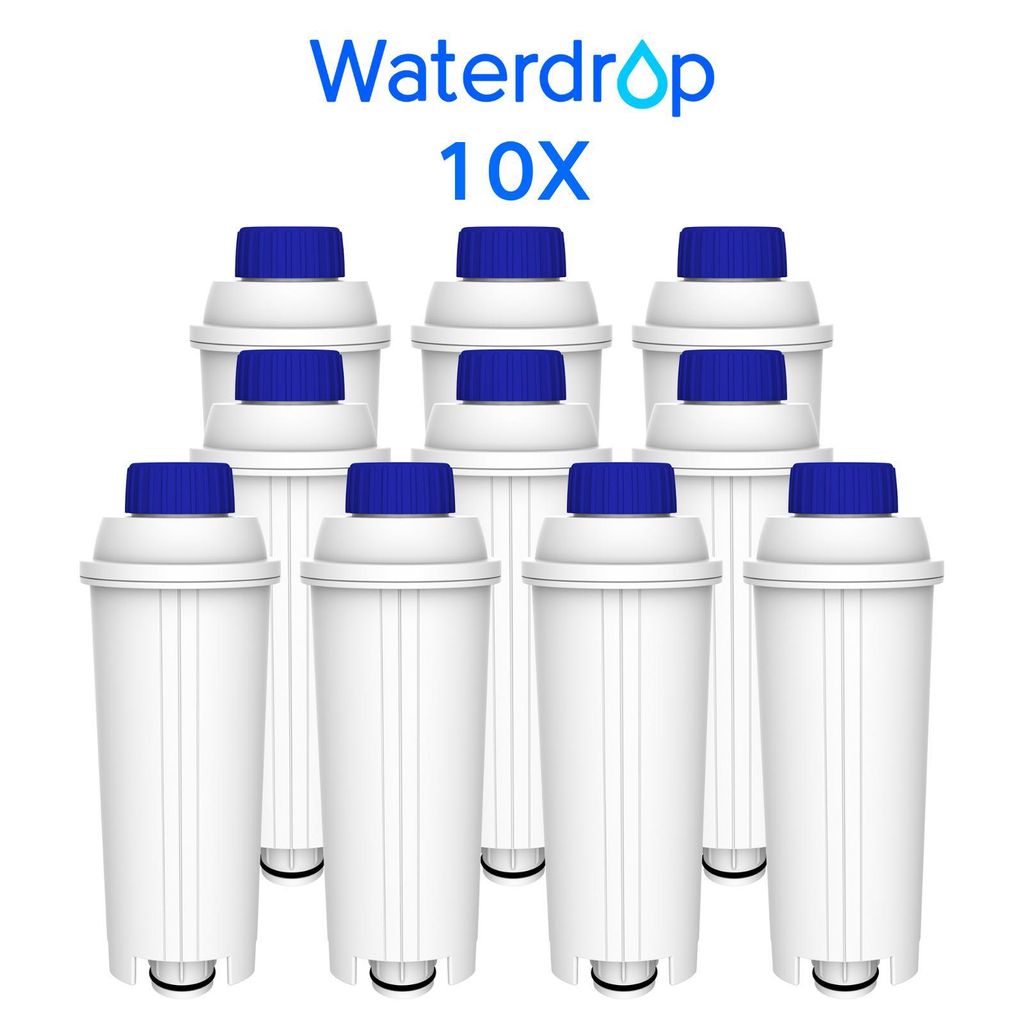 Waterdrop Filterkartuschen, Ersatz für De'Longhi Wasserfilter DLSC002, Kompatibel mit De'Longhi Magnifica S, Eletta Explorer, 10 PACK