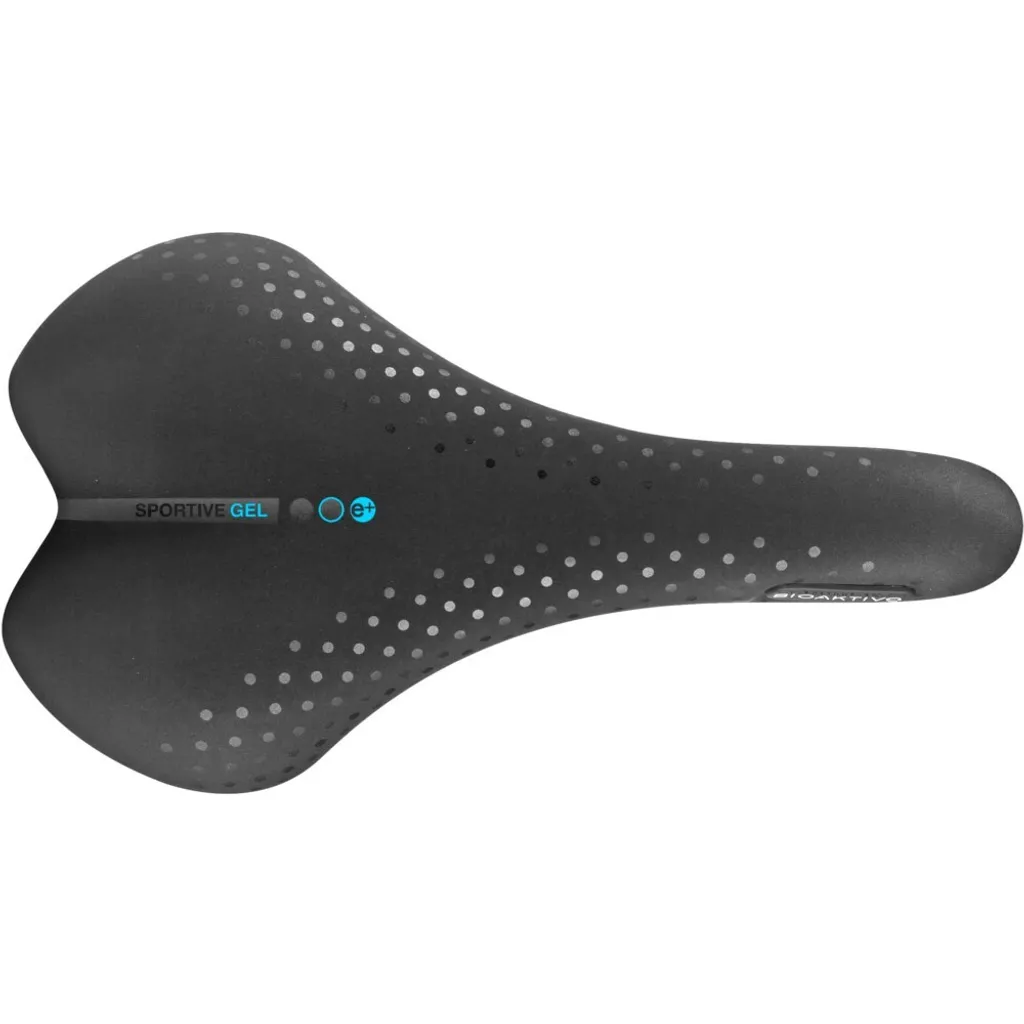 Selle San Marco Sportive Gel 150 mm Noir avec Rembourrage Confort