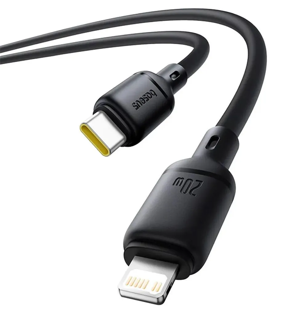Câble USB-C vers Lightning PD 20W 2m Baseus - Finition Silicone Soyeux - 4