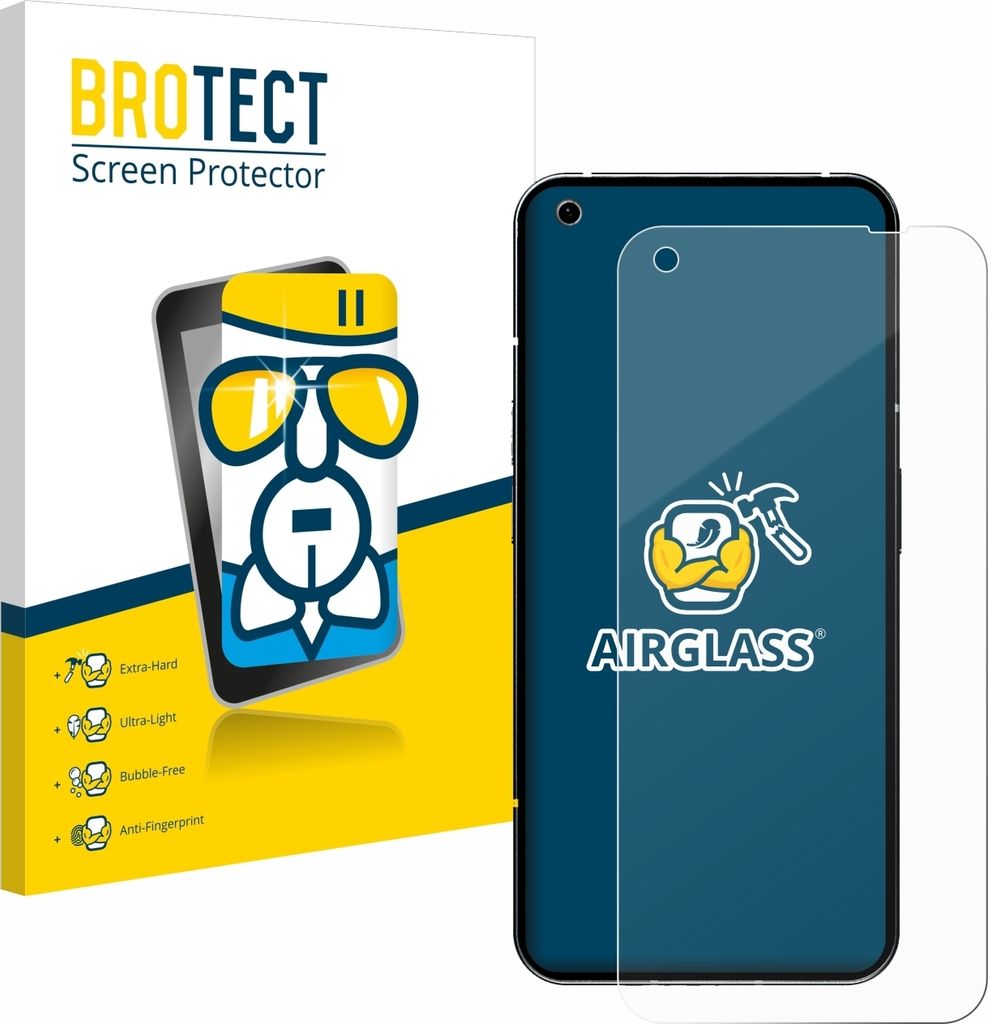 BROTECT Schutzglas für Nothing Phone (1) Schutzfolie Panzer Folie Glas Display Schutz klar