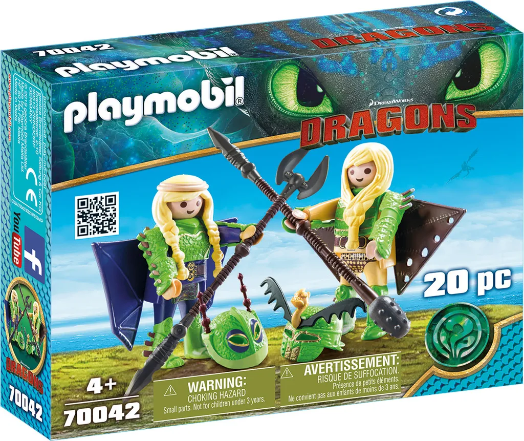 PLAYMOBIL 70042 Dragons figurines avec combinaison de vol