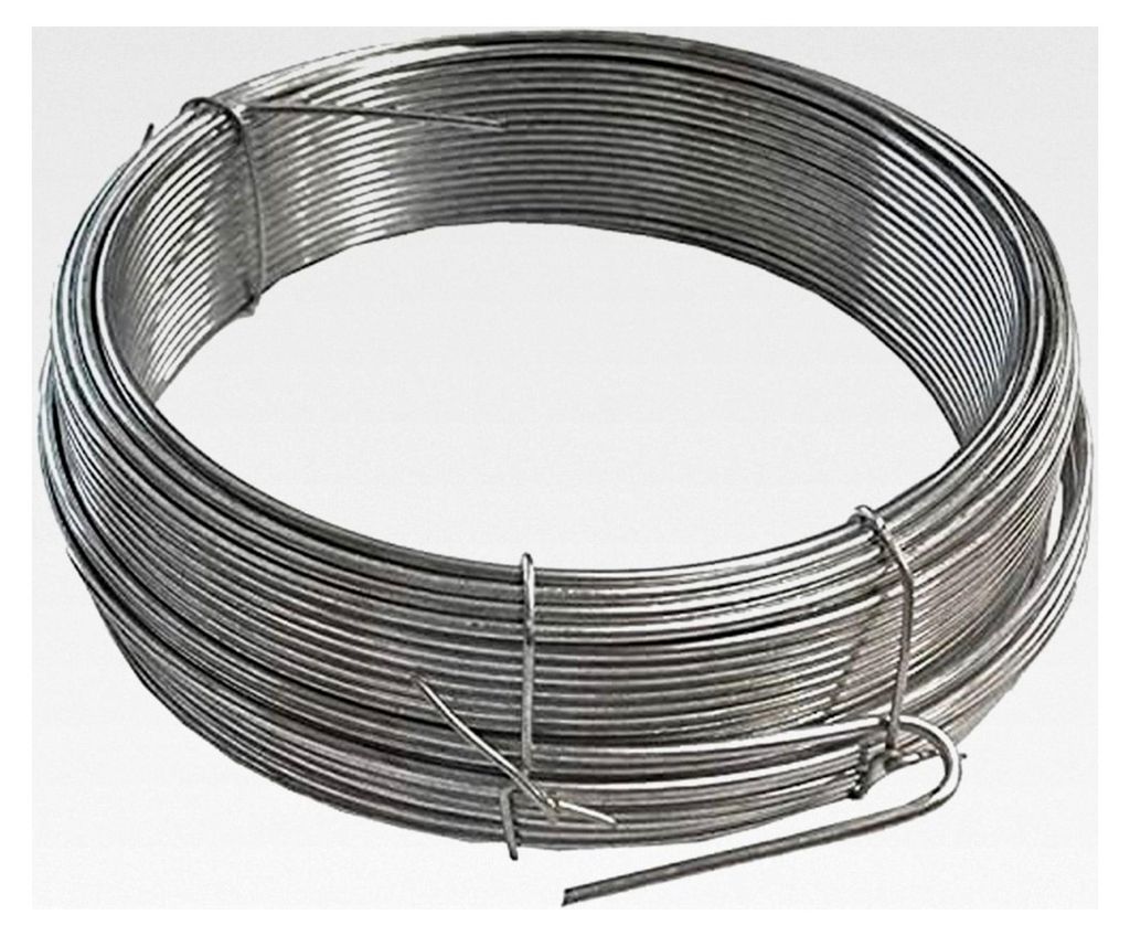 Verzinkter Gartendraht 2 mm x 20 m, Weiß