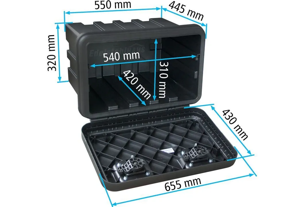 Daken Arka 600 - 81204 Cassetta Porta Attrezzi Camion 74L Robusta - 3
