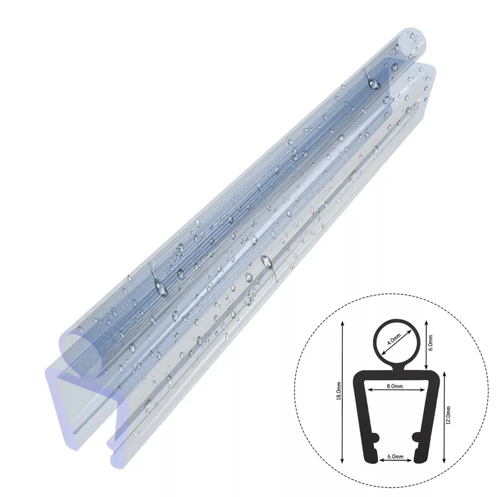 Guarnizione Ricambio Doccia 180cm D20 per Vetro 6mm/7mm