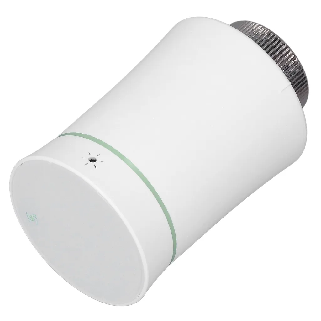 Vanne thermostatique connectée Zigbee Tuya Blanche pour radiateur eau