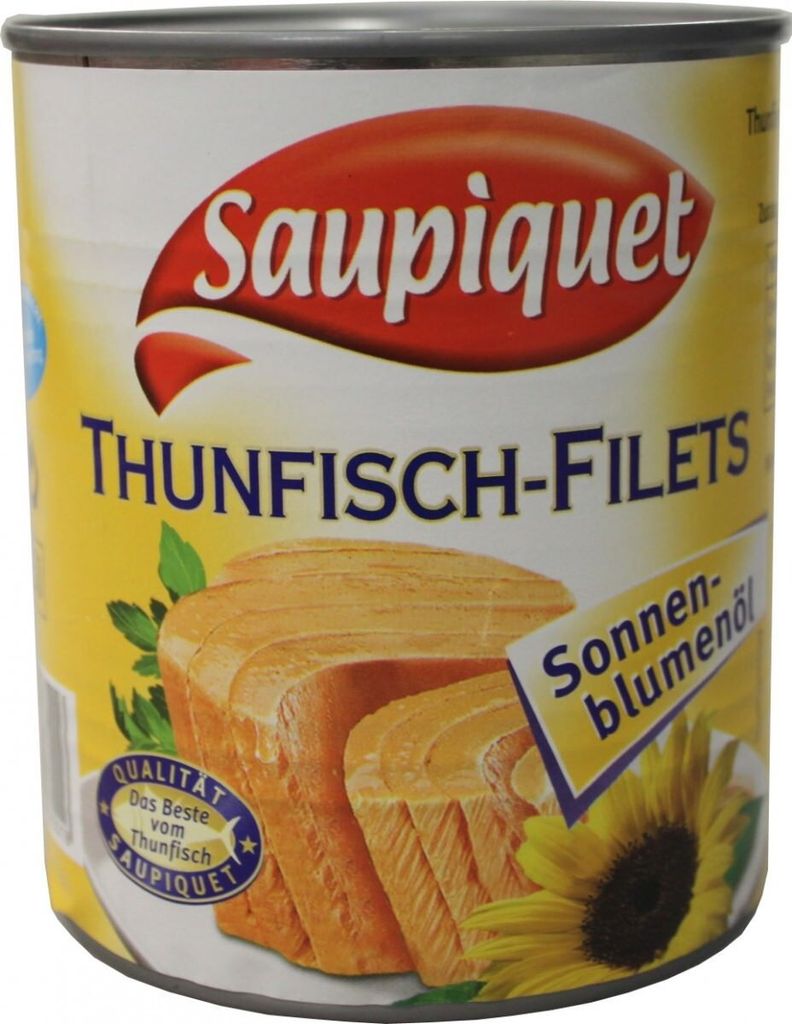 Saupiquet Rio Mare Thunfisch Filets in Sonnenblumenoel Dose 800g